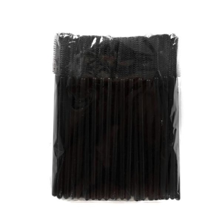 Одноразовые щеточки для ресниц и бровей, черные, 50 шт