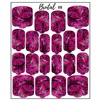 Тэг-пленка для маникюра и педиюра Brutal 008