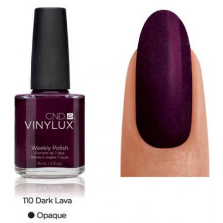 Лак CND Vinylux (Винилюкс) Dark Lava 110, 15 мл