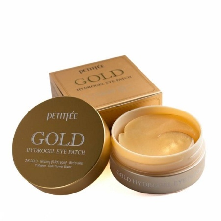 Petitfee (Петитфи) Патчи гидрогелевые для глаз Gold Hydrogel Eye Patch, 60 шт