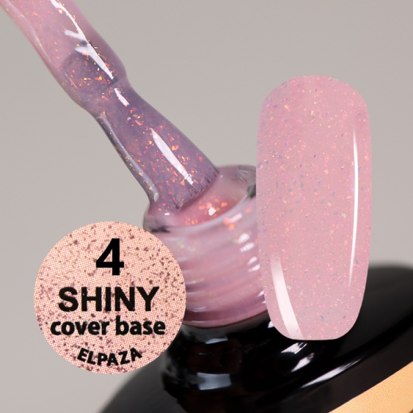 База Elpaza (Эльпаза) Shiny Rubber Base Cover Pink № 04, 10 мл