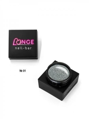 LONGE Nail-bar (Ланж неил бар) Гель-паутинка светоотражающая 01, 7 мл