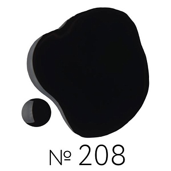 Гель-лак Irisk (Ириск) Elite Line №  208 черный, 10 мл