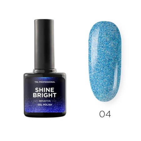 Гель-лак TNL (тнл) светоотражающий Shine bright 004 Морская волна, 10 мл