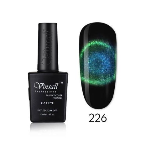 Гель-лак Vinsall (Винсал) Cats Eye № 226 кошачий глаз, 10 мл