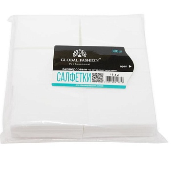 Безворсовые салфетки Global Fashion (Глобал Фэшн), средней жесткости, 300 шт