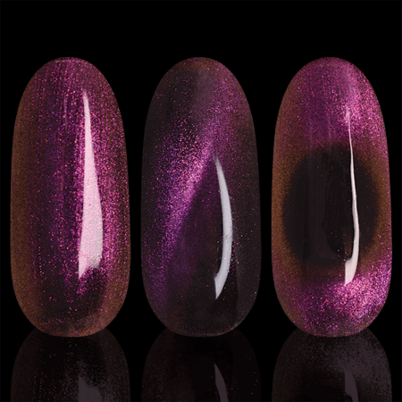 Гель-лак LAK'U (Лакью) Cats Eye 5D Purple CE 502, 10 мл