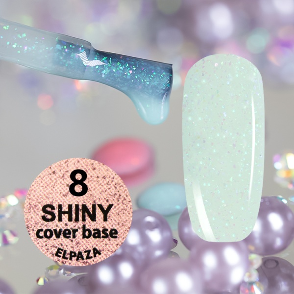 База Elpaza (Эльпаза) Shiny Rubber Base Cover Pink № 08, 10 мл