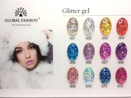 Global Fashion (Глобал Фэшн) Glitter Gel 12, 5 мл