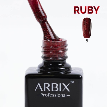 Гель-лак Arbix (Арбикс) Ruby 008 Огни Голливуда, 10 мл Гель-лак Arbix (Арбикс) Ruby 008 Огни Голливуда, 10 мл