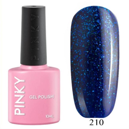 Гель-лак PINKY (Пинки) Classic 210 Сияние Сапфира, 10 мл