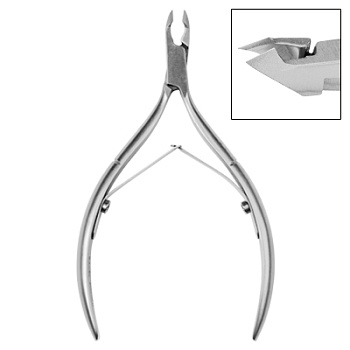 Кусачки для кожи Irisk (Ириск) Premium, лезвие 5 мм, двойная пружина, KD-51