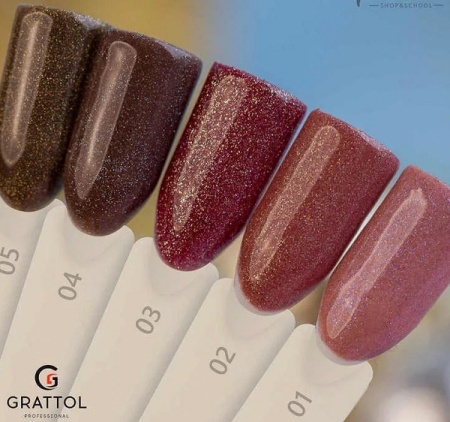 Гель-лак Grattol (Граттол) Agate 001, 9 мл